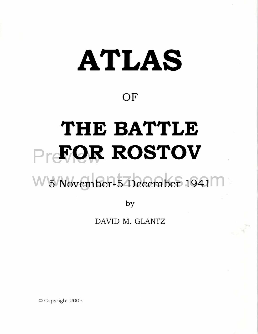 A-010 Atlas of the Battle for Rostov, 5 November-5 December 1941 - Image 4